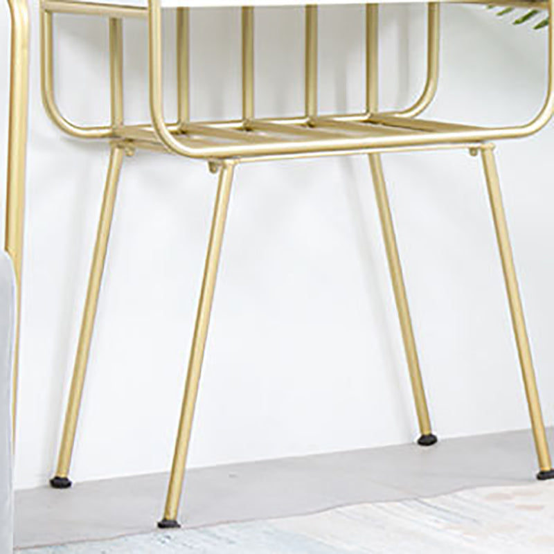 Urban Bookshelf Metal Open Back Shelf Bookcase with Shelves for Living Room