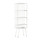 4 Shelves Standard Bookshelf Metal Modern Bookcase ,11.8" W X 70.9" H White Clearhalo 'Bookcases' 'furn' 'furn_bookcases' 'Furniture' 'Office Furniture' 6173402
