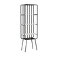 4 Shelves Standard Bookshelf Metal Modern Bookcase ,11.8" W X 70.9" H Black Clearhalo 'Bookcases' 'furn' 'furn_bookcases' 'Furniture' 'Office Furniture' 6173403