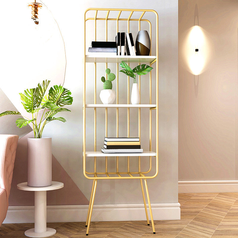4 Shelves Standard Bookshelf Metal Modern Bookcase ,11.8" W X 70.9" H Clearhalo 'Bookcases' 'furn' 'furn_bookcases' 'Furniture' 'Office Furniture' 6173404