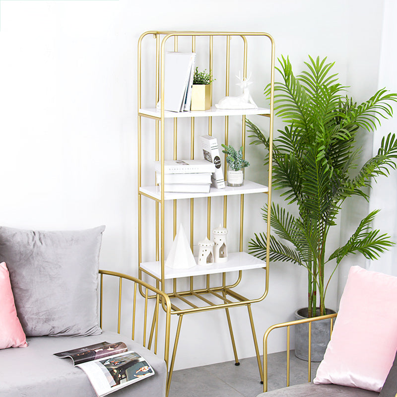 4 Shelves Standard Bookshelf Metal Modern Bookcase ,11.8" W X 70.9" H Clearhalo 'Bookcases' 'furn' 'furn_bookcases' 'Furniture' 'Office Furniture' 6173418