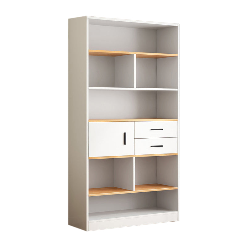 Libreria in legno ingegnerizzato multi -scaffali standard moderno libreria, 9,5 "w x 71,3" h