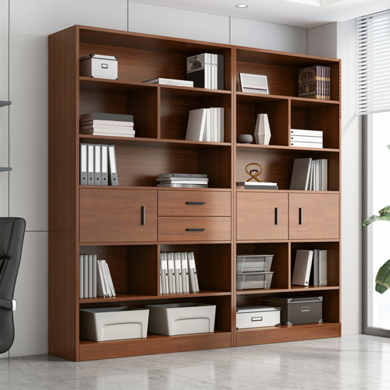 Libreria in legno ingegnerizzato multi -scaffali standard moderno libreria, 9,5 "w x 71,3" h