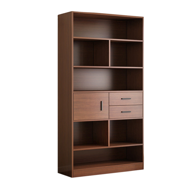 Libreria in legno ingegnerizzato multi -scaffali standard moderno libreria, 9,5 "w x 71,3" h