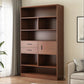 Libreria in legno ingegnerizzato multi -scaffali standard moderno libreria, 9,5 "w x 71,3" h