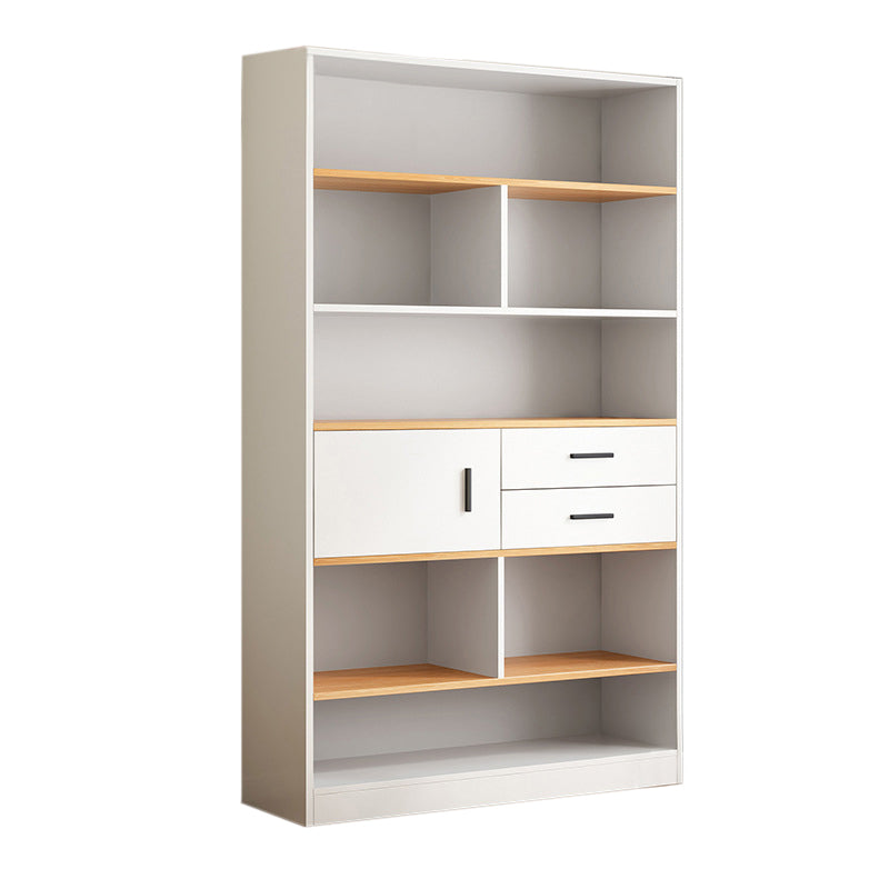 Libreria in legno ingegnerizzato multi -scaffali standard moderno libreria, 9,5 "w x 71,3" h