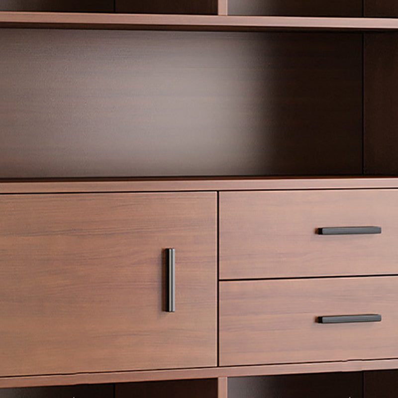 Libreria in legno ingegnerizzato multi -scaffali standard moderno libreria, 9,5 "w x 71,3" h