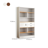Libreria in legno ingegnerizzato multi -scaffali standard moderno libreria, 9,5 "w x 71,3" h