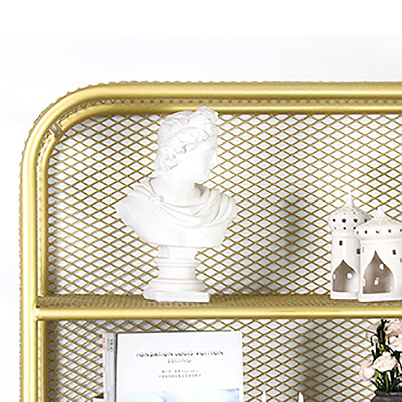 Contemporary Standard Metal Bookcase Closed Back Bookshelf with Rectangular Shelves Clearhalo 'Bookcases' 'furn' 'furn_bookcases' 'Furniture' 'Office Furniture' 6173464