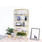 Contemporary Standard Metal Bookcase Closed Back Bookshelf with Rectangular Shelves Clearhalo 'Bookcases' 'furn' 'furn_bookcases' 'Furniture' 'Office Furniture' 6173473