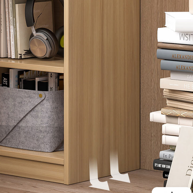 Libreria moderna di scaffale in legno ingegnerizzato con chiusura