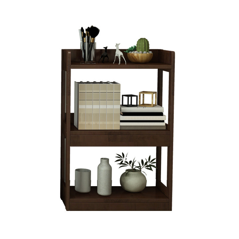 Etagere Contemporary Bookcase Wooden Bookshelf with Rectangular Shelves