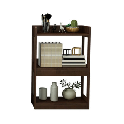 Etagere Contemporary Bookcase Wooden Bookshelf with Rectangular Shelves