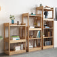Etagere Contemporary Bookcase Wooden Bookshelf with Rectangular Shelves