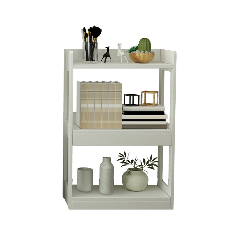 Etagere Contemporary Bookcase Wooden Bookshelf with Rectangular Shelves