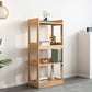 Etagere Contemporary Bookcase Wooden Bookshelf with Rectangular Shelves