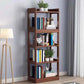 Etagere Contemporary Bookcase Wooden Bookshelf with Rectangular Shelves