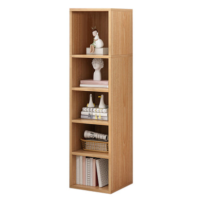 Modern Standard Bookshelf Wood Engineered Bookcase with Rectangular Shelves 12.9"L x 11.8"W x 47.2"H Natural Cabinet Not Included Clearhalo 'Bookcases' 'furn' 'furn_bookcases' 'Furniture' 'Office Furniture' 6173570