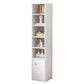 Modern Standard Bookshelf Wood Engineered Bookcase with Rectangular Shelves 12.9"L x 11.8"W x 59"H White 1 Clearhalo 'Bookcases' 'furn' 'furn_bookcases' 'Furniture' 'Office Furniture' 6173573