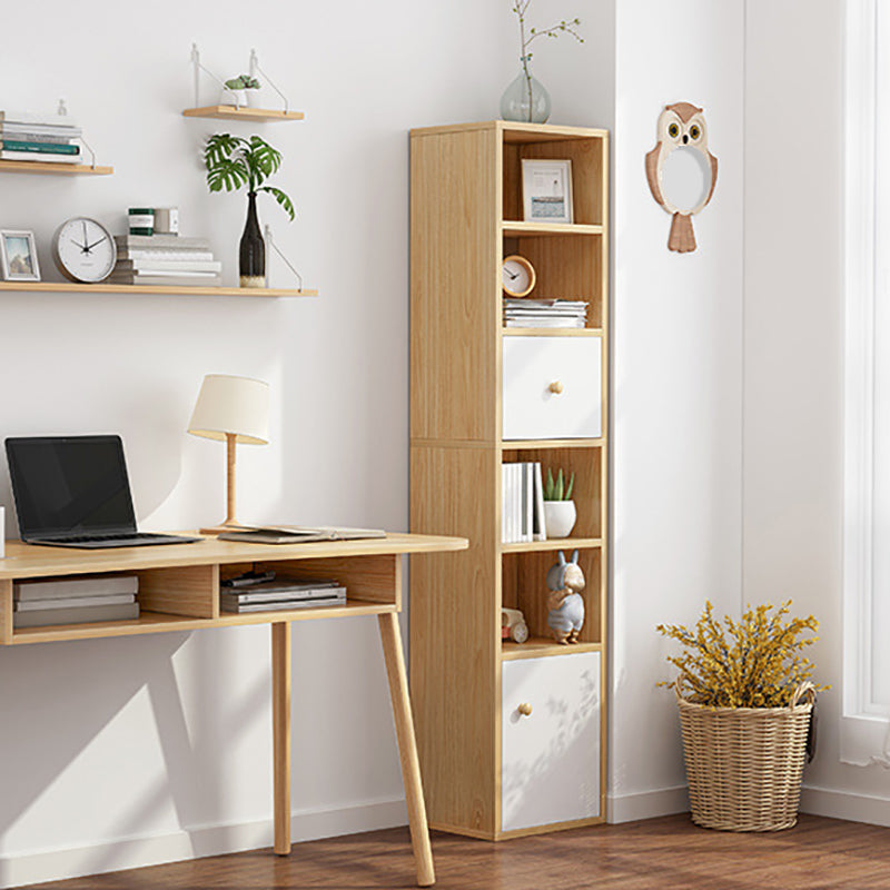 Modern Standard Bookshelf Wood Engineered Bookcase with Rectangular Shelves Clearhalo 'Bookcases' 'furn' 'furn_bookcases' 'Furniture' 'Office Furniture' 6173574