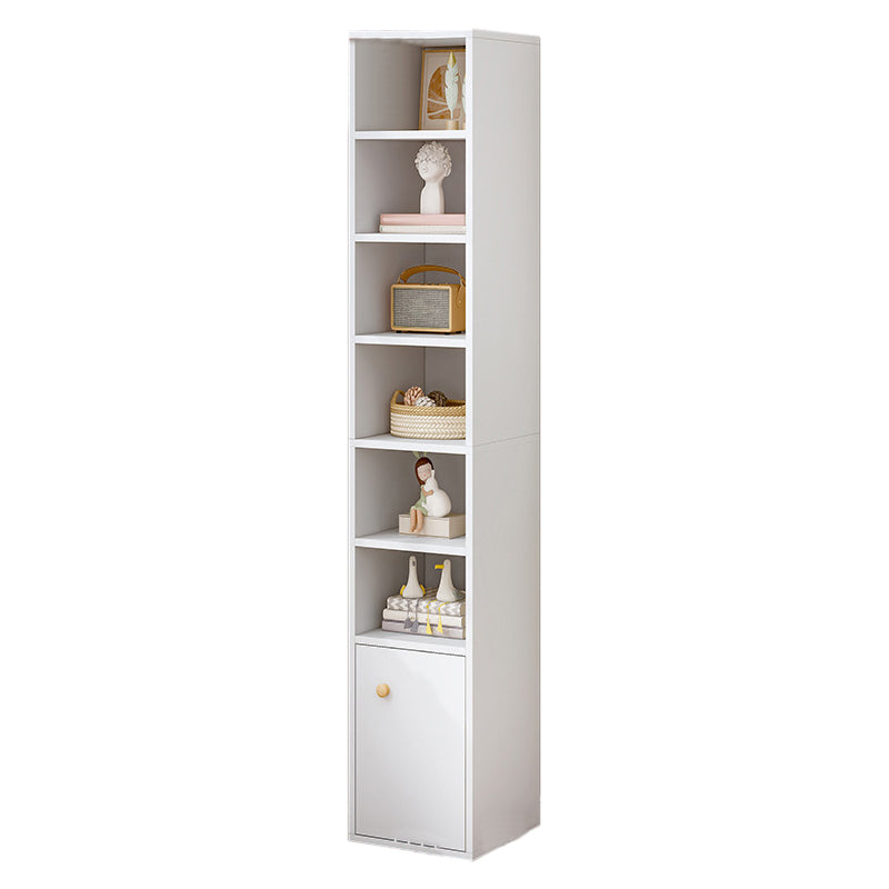 Modern Standard Bookshelf Wood Engineered Bookcase with Rectangular Shelves 12.9"L x 11.8"W x 70.9"H White 1 Clearhalo 'Bookcases' 'furn' 'furn_bookcases' 'Furniture' 'Office Furniture' 6173575