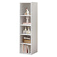 Modern Standard Bookshelf Wood Engineered Bookcase with Rectangular Shelves 12.9"L x 11.8"W x 47.2"H White Cabinet Not Included Clearhalo 'Bookcases' 'furn' 'furn_bookcases' 'Furniture' 'Office Furniture' 6173584