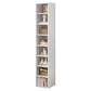 Modern Standard Bookshelf Wood Engineered Bookcase with Rectangular Shelves 12.9"L x 11.8"W x 70.9"H White Cabinet Not Included Clearhalo 'Bookcases' 'furn' 'furn_bookcases' 'Furniture' 'Office Furniture' 6173587