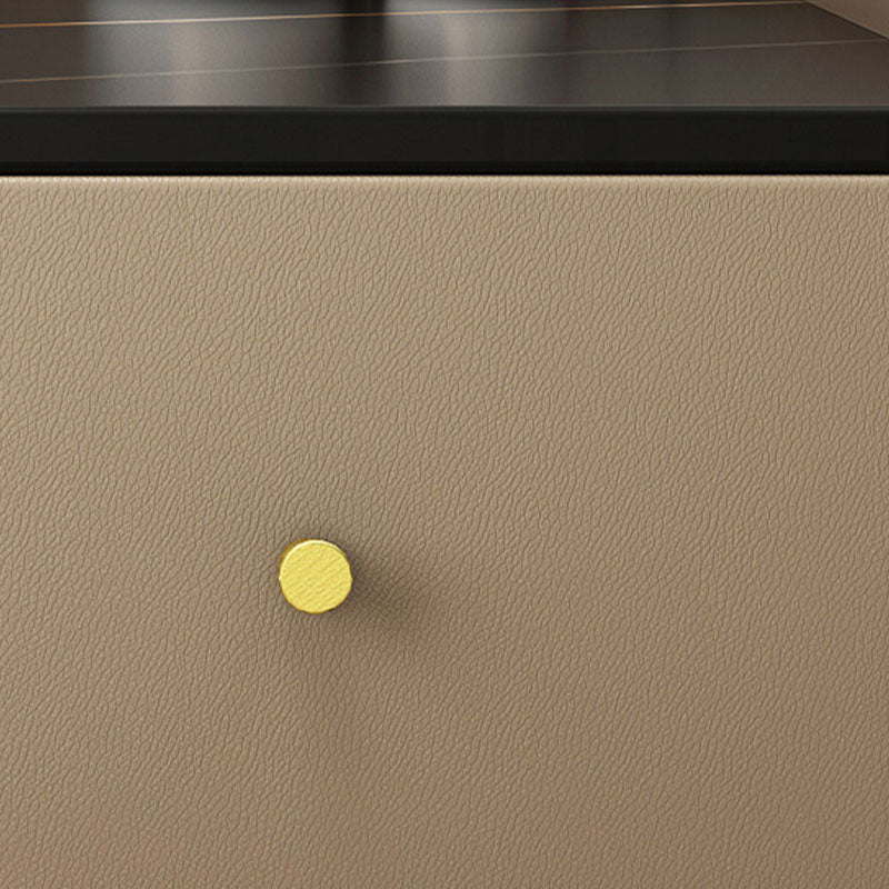 Consejo de tocador de madera contemporáneo Conjunto de tocador de maquillaje de pizarra