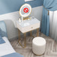 Contemporary Makeup Counter 1 Drawer Slate Top Dressing Table