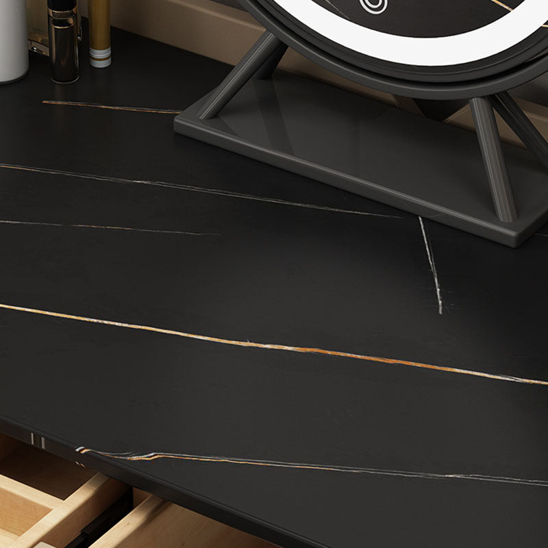 Make-up Eitelkeit mit 3 Schubladen mit Make-up-Tisch und Hocker zeitgemäß