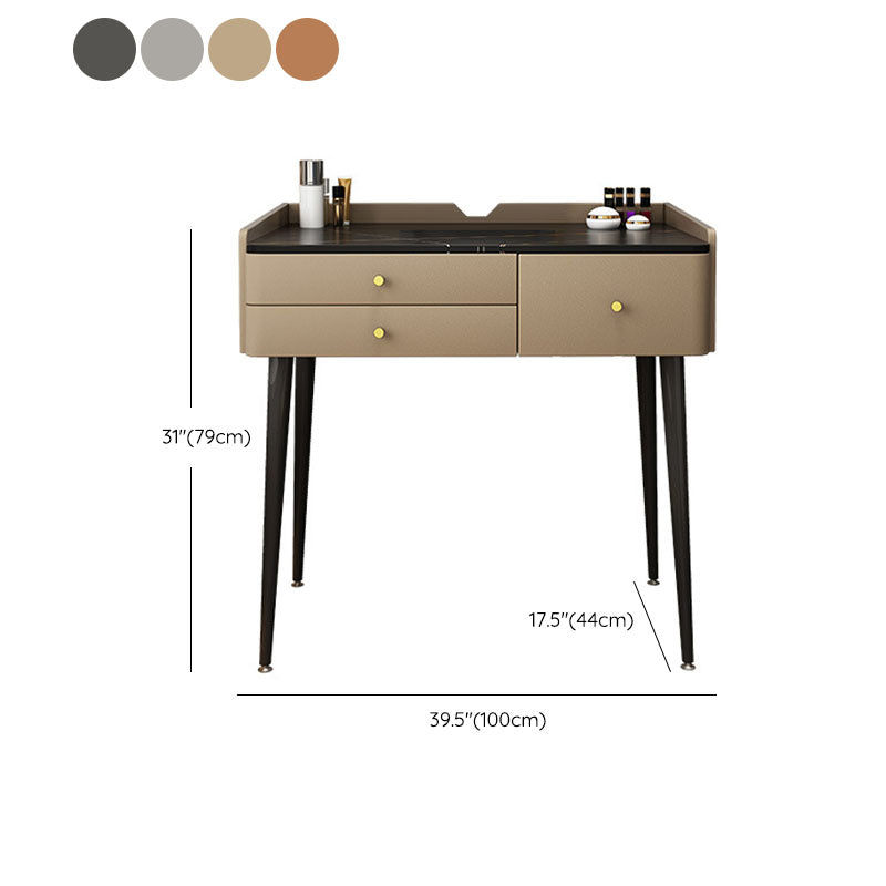 Make-up Eitelkeit mit 3 Schubladen mit Make-up-Tisch und Hocker zeitgemäß