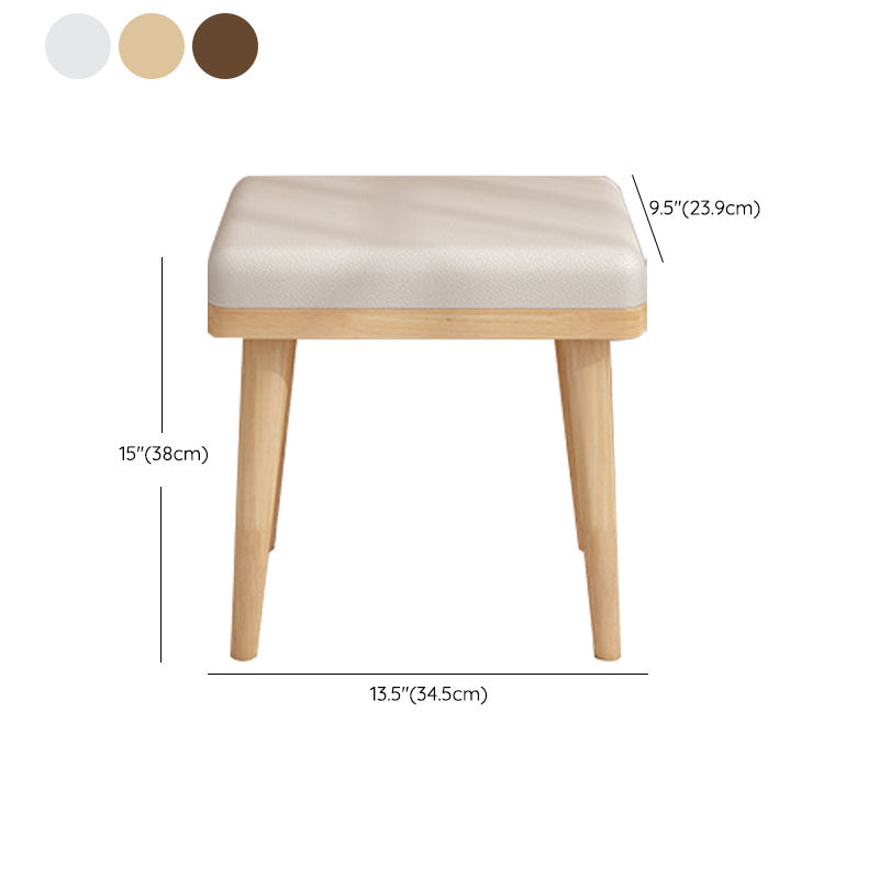 Solid Wood Makeup Counter 3 Drawer Vanity Dressing Table With Stool Clearhalo 'Bedroom Furniture' 'furn' 'furn_makeup_vanities' 'Furniture' 'Makeup Vanities' 'makeup_vanities' 6174142