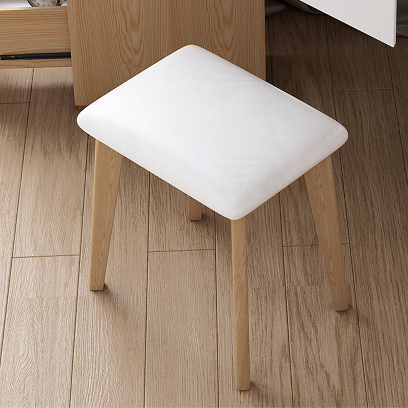 Tocador de maquillaje de madera escandinavo de madera tocador de tocador