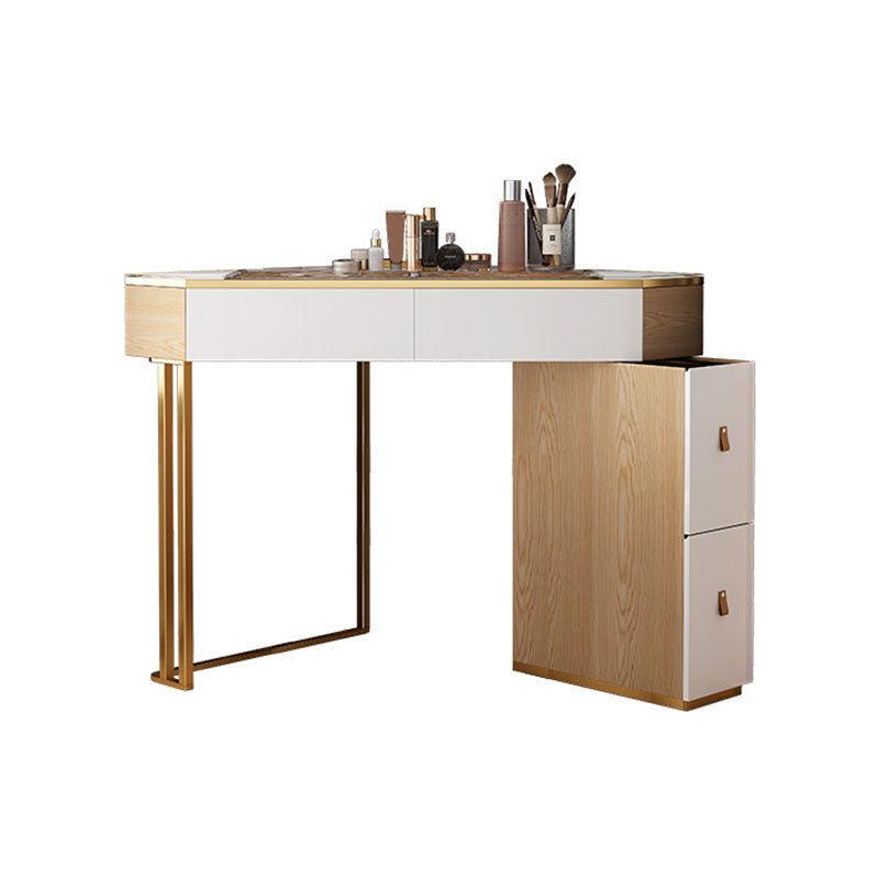 Tocador de maquillaje de madera escandinavo de madera tocador de tocador