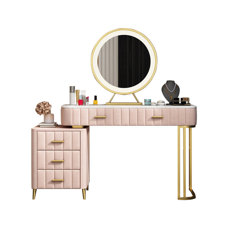 Glam con i piedi dritti di dritta in metallo in metallo cambio vanità