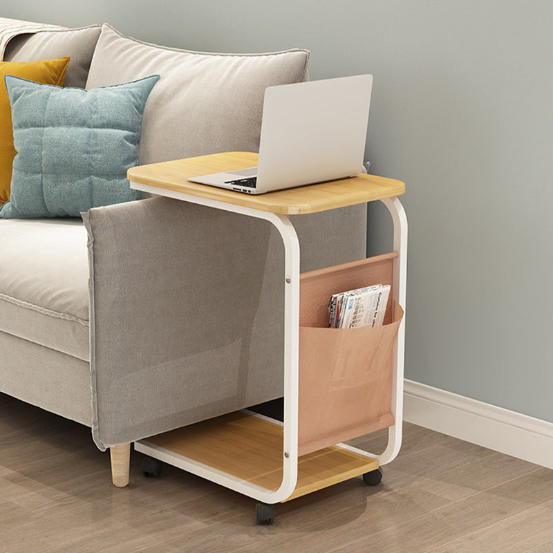 Modern Wood Corner Table Side Rectangular End Table with Storage Clearhalo 'Coffee & Accent Tables' 'End & Side Tables' 'end_side_tables' 'furn' 'furn_end_side_tables' 'Furniture' 'Living Room Furniture' 6174246