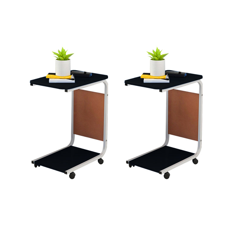 Modern Wood Corner Table Side Rectangular End Table with Storage Black 2 Clearhalo 'Coffee & Accent Tables' 'End & Side Tables' 'end_side_tables' 'furn' 'furn_end_side_tables' 'Furniture' 'Living Room Furniture' 6174261