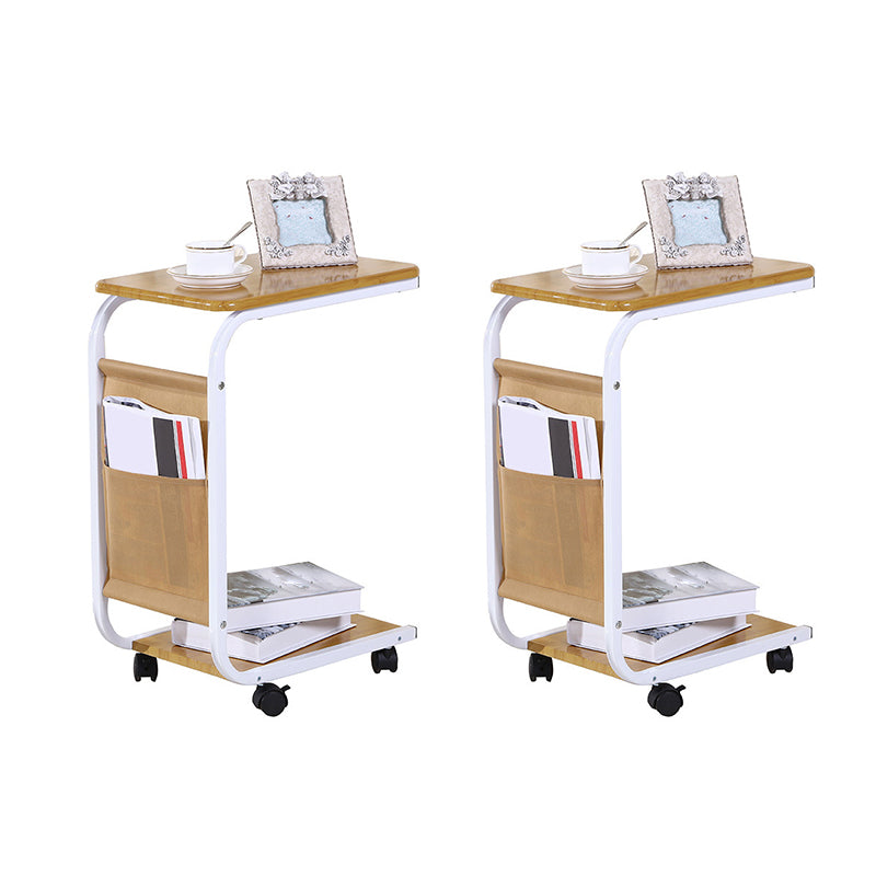 Modern Wood Corner Table Side Rectangular End Table with Storage Natural 2 Clearhalo 'Coffee & Accent Tables' 'End & Side Tables' 'end_side_tables' 'furn' 'furn_end_side_tables' 'Furniture' 'Living Room Furniture' 6174264