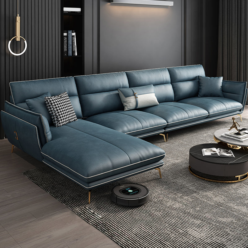 Contemporary Cushions Pillow Top Arm Faux Leather Stationary Seating