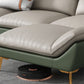 Contemporary Faux Leather Living Room Flared Arm Cushions Seating Clearhalo 'furn' 'furn_sectionals' 'Furniture' 'Living Room Furniture' 'Sectionals' 6174410