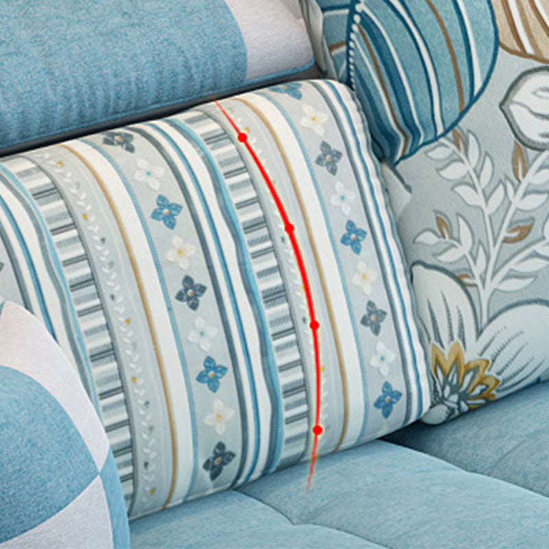 Nordic with Storage Fabric Living Room Pillows Slipcovered Seating Clearhalo 'furn' 'furn_sectionals' 'Furniture' 'Living Room Furniture' 'Sectionals' 6174478