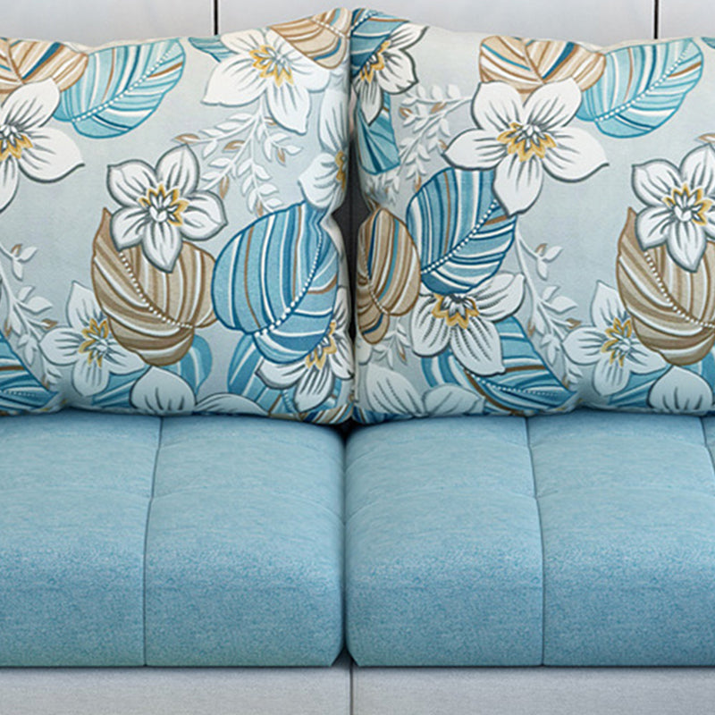 Nordic with Storage Fabric Living Room Pillows Slipcovered Seating Clearhalo 'furn' 'furn_sectionals' 'Furniture' 'Living Room Furniture' 'Sectionals' 6174480