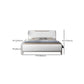Modern & Contemporary Standard Bed White Bed Frame with Headboard