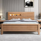 Scandinavian Trundle Bed Walnut Bed Frame With Custom Gold Legs
