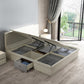 Modern & Contemporary Standard Bed Storage Bed Frame with Headboard