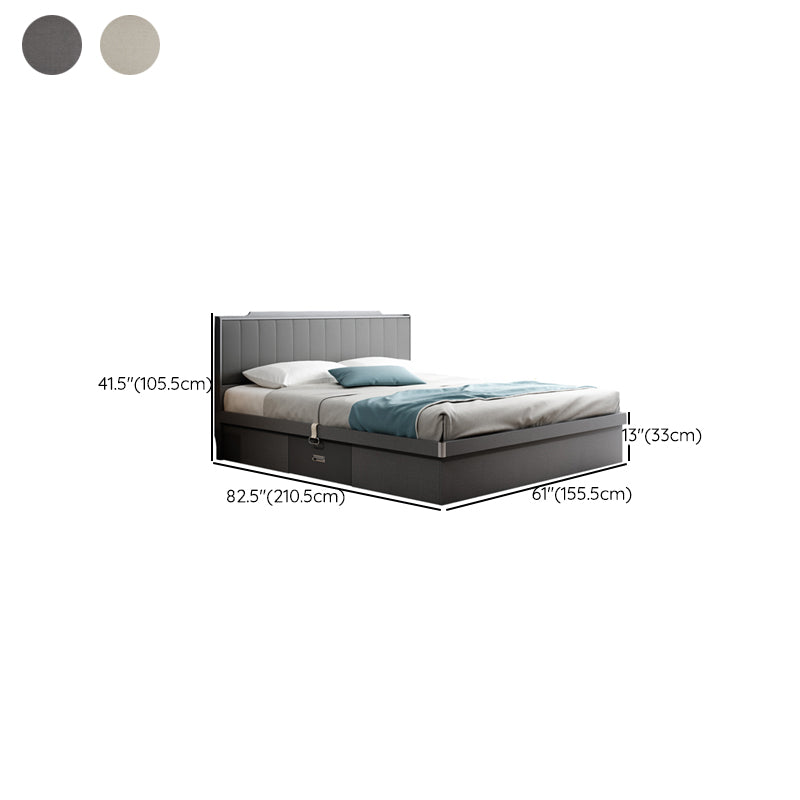 Modern & Contemporary Standard Bed Storage Bed Frame with Headboard