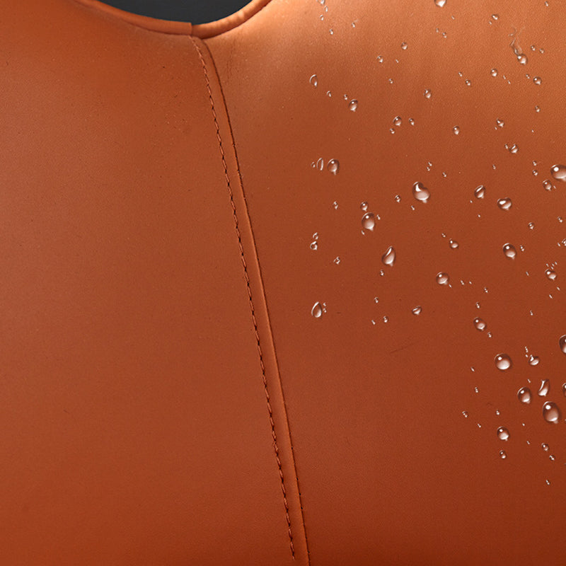 33.46" Wide Tight Back Chair Leather Black 4-Star Base Arm Chair Clearhalo 'Accent Chairs' 'accent_chairs' 'Chairs & Seating' 'furn' 'furn_accent_chairs' 'Furniture' 'Living Room Furniture' 6174628