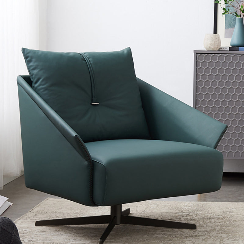 32.68" Long Flared Arms Chair 4-Star Leg Accent Armchair for Living Room Clearhalo 'Accent Chairs' 'accent_chairs' 'Chairs & Seating' 'furn' 'furn_accent_chairs' 'Furniture' 'Living Room Furniture' 6174631