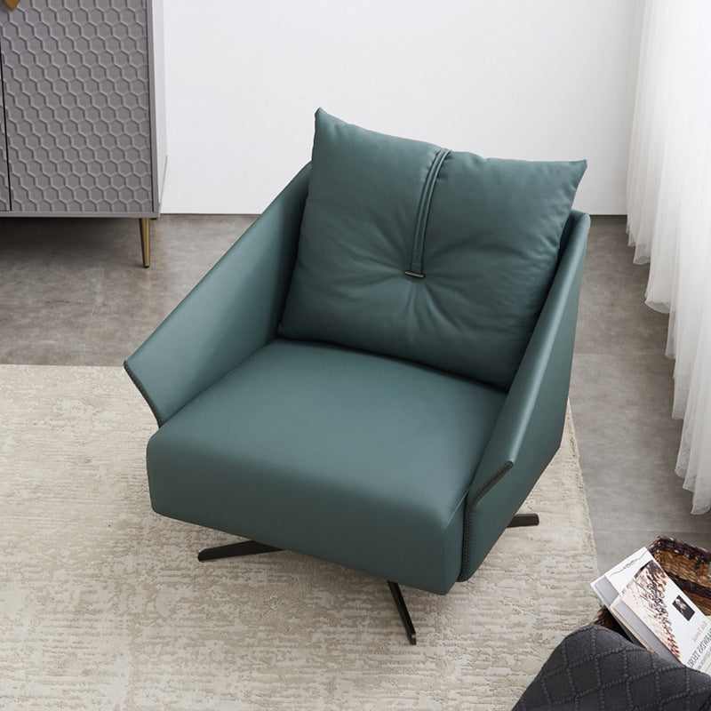 32.68" Long Flared Arms Chair 4-Star Leg Accent Armchair for Living Room Clearhalo 'Accent Chairs' 'accent_chairs' 'Chairs & Seating' 'furn' 'furn_accent_chairs' 'Furniture' 'Living Room Furniture' 6174635