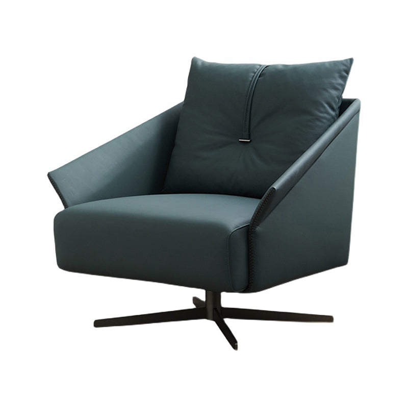 32.68" Long Flared Arms Chair 4-Star Leg Accent Armchair for Living Room Clearhalo 'Accent Chairs' 'accent_chairs' 'Chairs & Seating' 'furn' 'furn_accent_chairs' 'Furniture' 'Living Room Furniture' 6174636